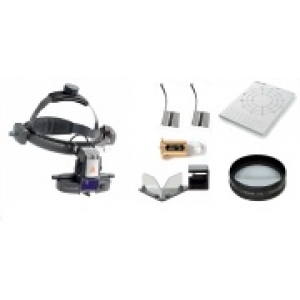 Zestaw oftalmoskopowy C-275 Transformator EN 50 z reostatycznym modułem kontrolnym, czepcowym  regulatorem jasności HC 50 (w tym: wtyczka – adapter kątowy 90°, kabel  przedłużający 2m, stojak na instrument) 